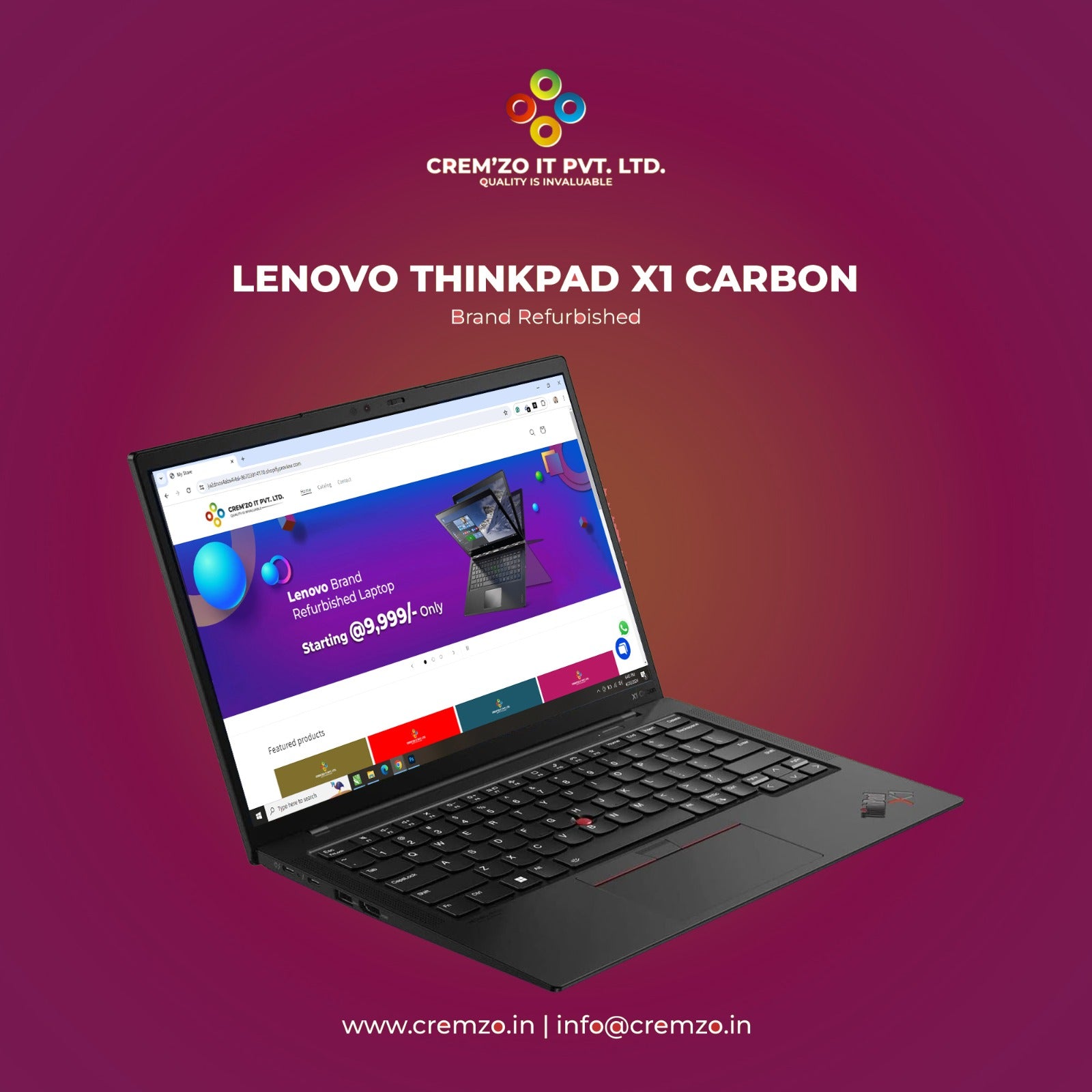 Lenovo Thinkpad : X1 Carbon – CREM