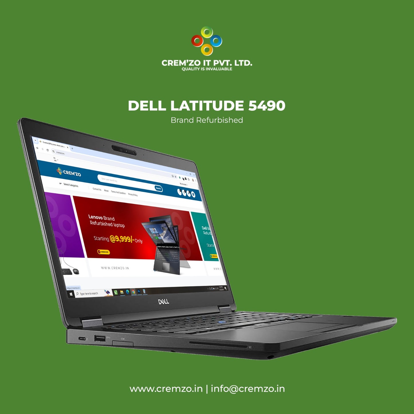 Dell Latitude : 5490 || Core- i7 Touch