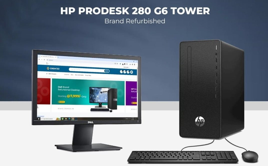 HP ProDesk 280 G6 (Tower) || 10th Gen || Screen 19" inch||1 Year Warranty
