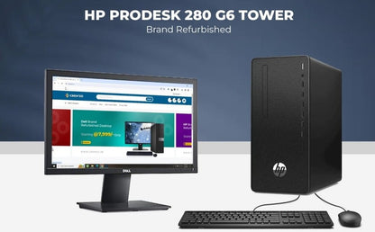 HP ProDesk 280 G6 (Tower) || 10th Gen || Screen 19" inch||1 Year Warranty