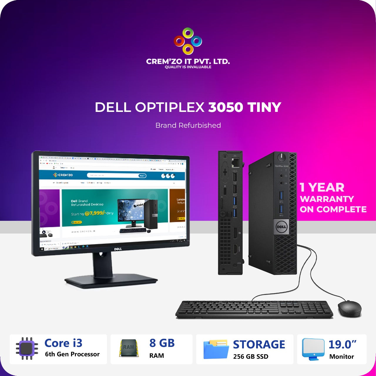 Dell Optiplex 3050 Mini PC (Tiny)
