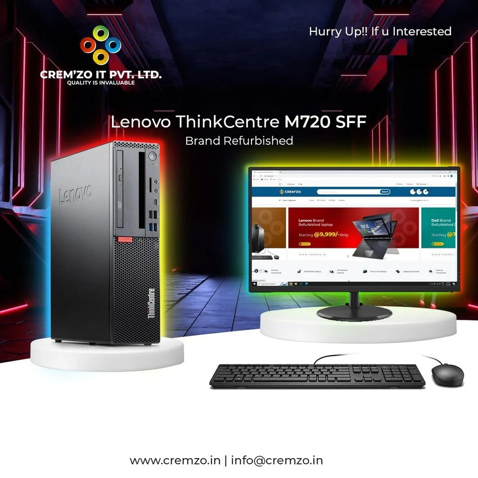 Lenovo ThinkCentre M-720 || 8th Gen || Screen 19" inch||1 Year Warranty